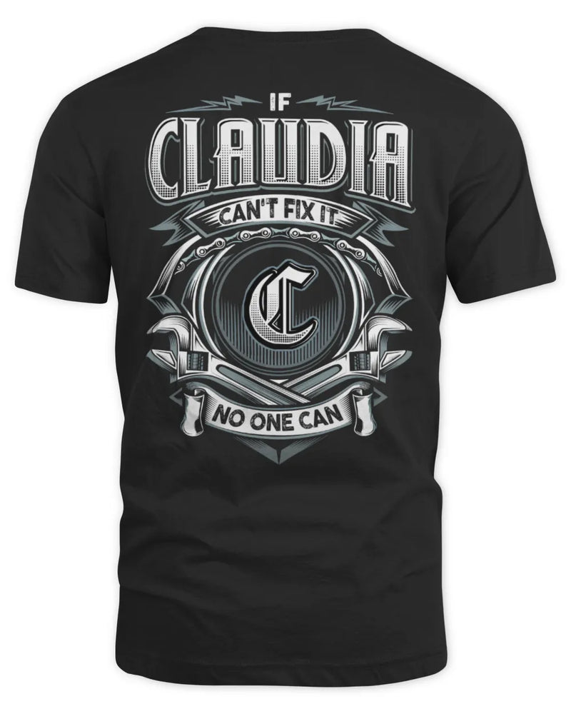 CLAUDIA AP81-K4-626 - Personalized Ahmed Quote Apparel “If Ahmed Can't Fix It, No One Can” - Unisex Standard T-Shirt - Black