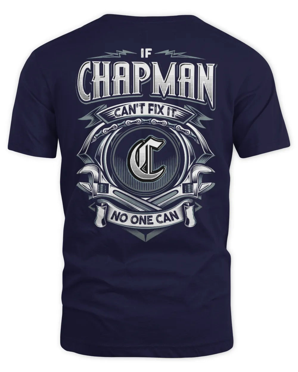 CHAPMAN AP81-K4-626 - Personalized Ahmed Quote Apparel “If Ahmed Can't Fix It, No One Can” - Unisex Standard T-Shirt - Navy