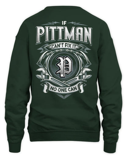 PITTMAN AP81-K4-626 - Personalized Ahmed Quote Apparel “If Ahmed Can't Fix It, No One Can” - Unisex Sweatshirt - Forest Green