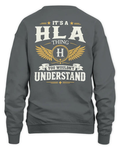 HLA KT06-M008 It’s a [NAME] Thing – You Wouldn’t Understand | Personalized Vintage T-Shirt - Unisex Sweatshirt - Charcoal
