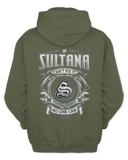SULTANA AP81-K4-626 - Personalized Ahmed Quote Apparel “If Ahmed Can't Fix It, No One Can” - Unisex Hoodie - Military Green