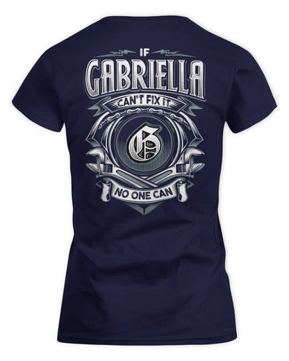 GABRIELLA AP81-K4-626 - Personalized Ahmed Quote Apparel “If Ahmed Can't Fix It, No One Can” - Women's Standard T-Shirt - Navy