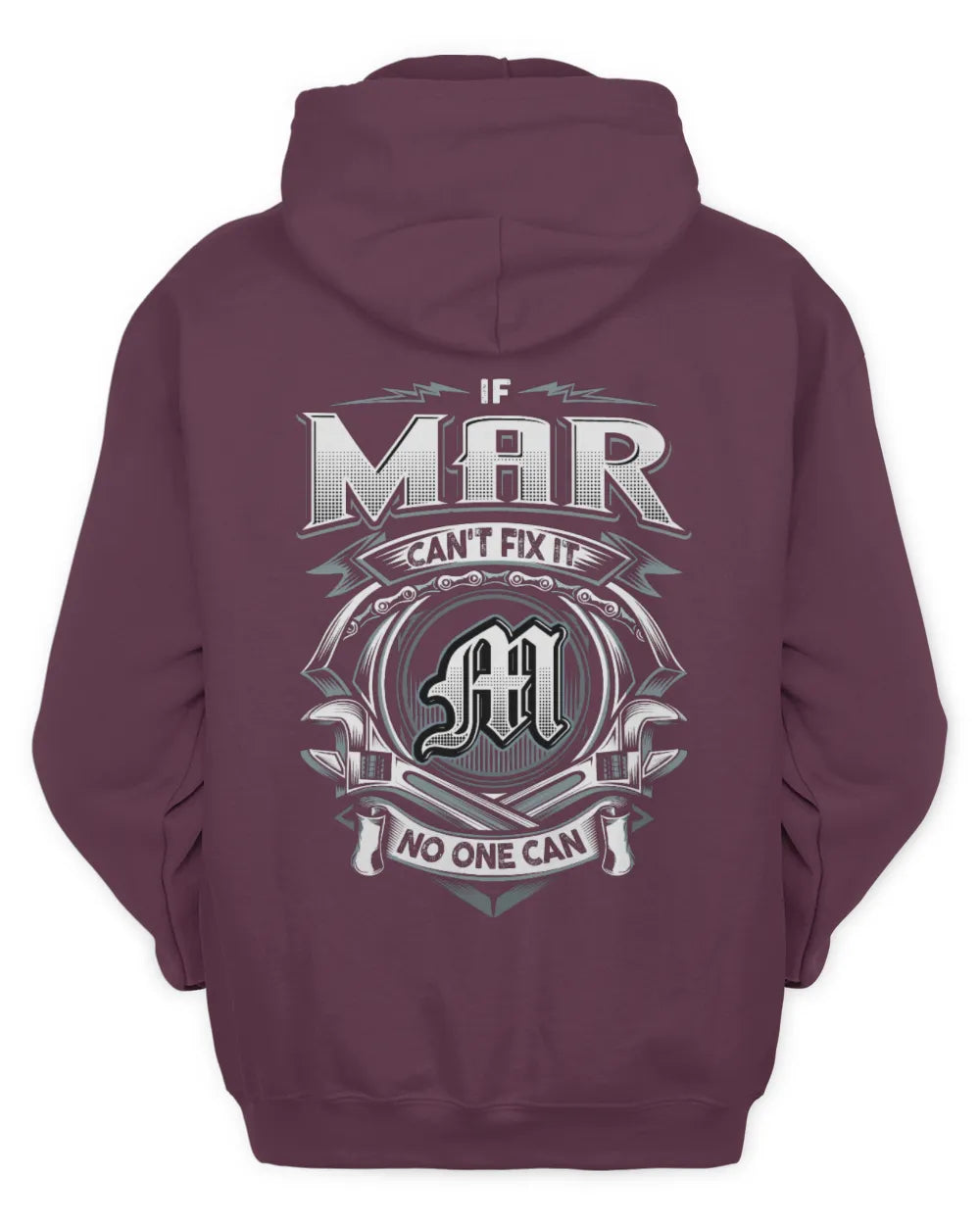 MAR AP81-K4-626 - Personalized Ahmed Quote Apparel “If Ahmed Can't Fix It, No One Can” - Unisex Hoodie - Maroon