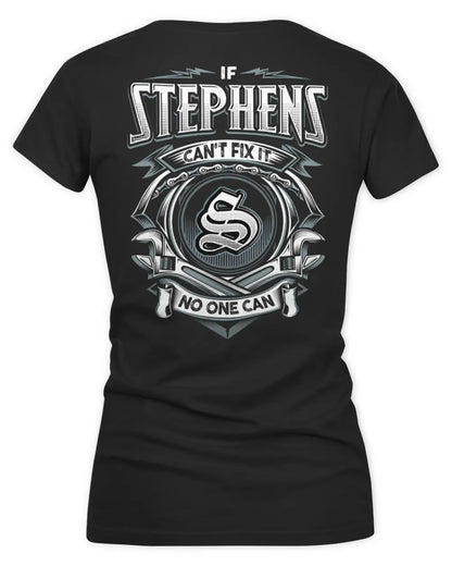 STEPHENS AP81-K4-626 - Personalized Ahmed Quote Apparel “If Ahmed Can't Fix It, No One Can” - Women's V-Neck T-Shirt - Black