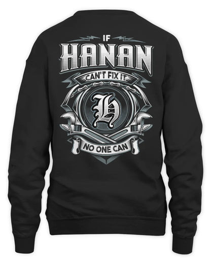 HANAN AP81-K4-626 - Personalized Ahmed Quote Apparel “If Ahmed Can't Fix It, No One Can” - Unisex Sweatshirt - Black