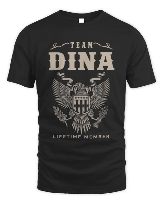 DINA TP06-K82 – Personalized Classic Style Apparel “Team NAME Lifetime Member”