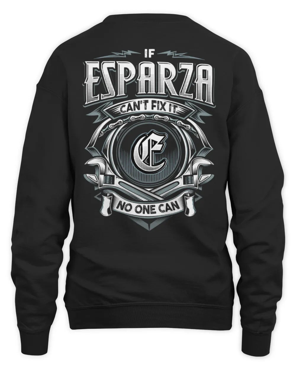 ESPARZA AP81-K4-626 - Personalized Ahmed Quote Apparel “If Ahmed Can't Fix It, No One Can” - Unisex Sweatshirt - Black