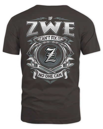 ZWE AP81-K4-626 - Personalized Ahmed Quote Apparel “If Ahmed Can't Fix It, No One Can” - Unisex Standard T-Shirt - Dark Chocolate