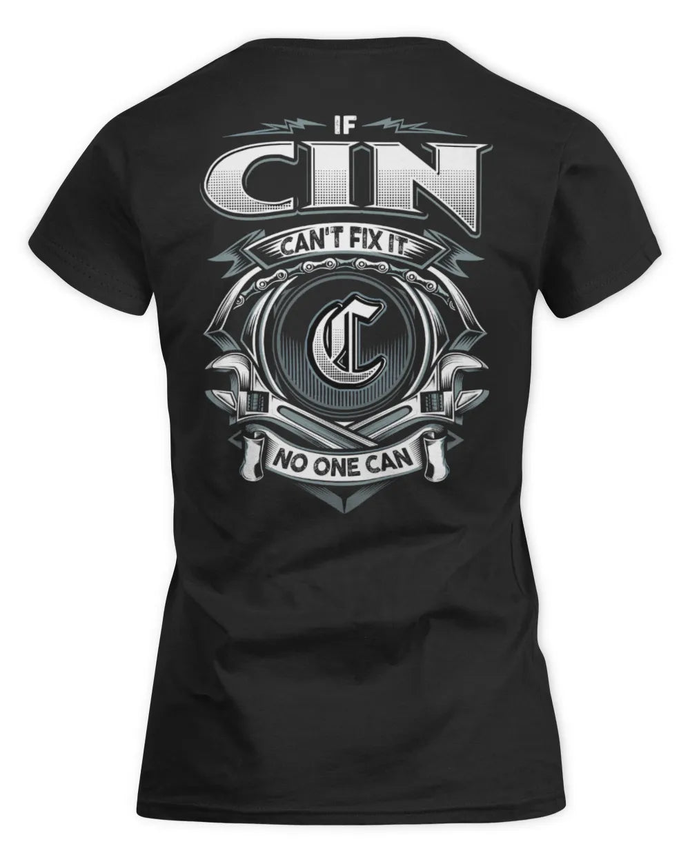 CIN AP81-K4-626 - Personalized Ahmed Quote Apparel “If Ahmed Can't Fix It, No One Can” - Women's Standard T-Shirt - Black
