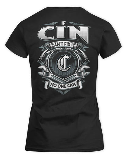 CIN AP81-K4-626 - Personalized Ahmed Quote Apparel “If Ahmed Can't Fix It, No One Can” - Women's Standard T-Shirt - Black