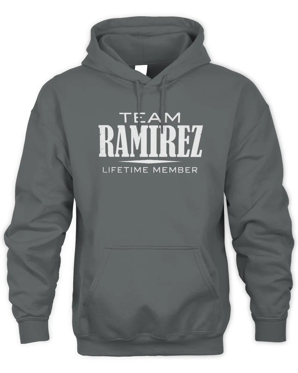 RAMIREZ BL62-K4-128 - Personalized “Team NAME Lifetime Member” - Unisex Hoodie - Charcoal