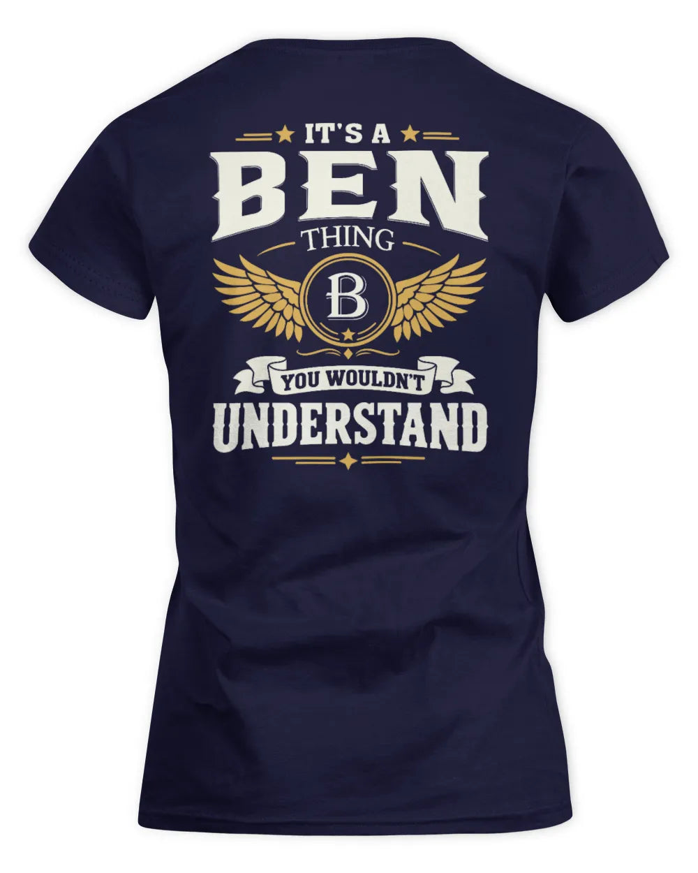 BEN KT06-M008 It’s a [NAME] Thing – You Wouldn’t Understand | Personalized Vintage T-Shirt - Women's Standard T-Shirt - Navy