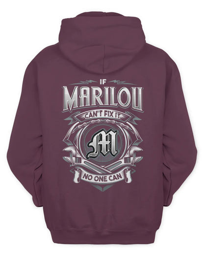 MARILOU AP81-K4-626 - Personalized Ahmed Quote Apparel “If Ahmed Can't Fix It, No One Can” - Unisex Hoodie - Maroon