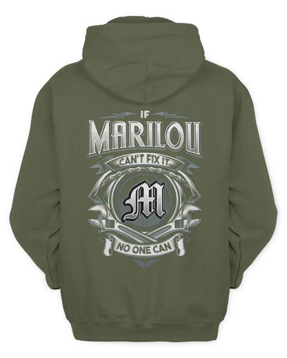 MARILOU AP81-K4-626 - Personalized Ahmed Quote Apparel “If Ahmed Can't Fix It, No One Can” - Unisex Hoodie - Military Green