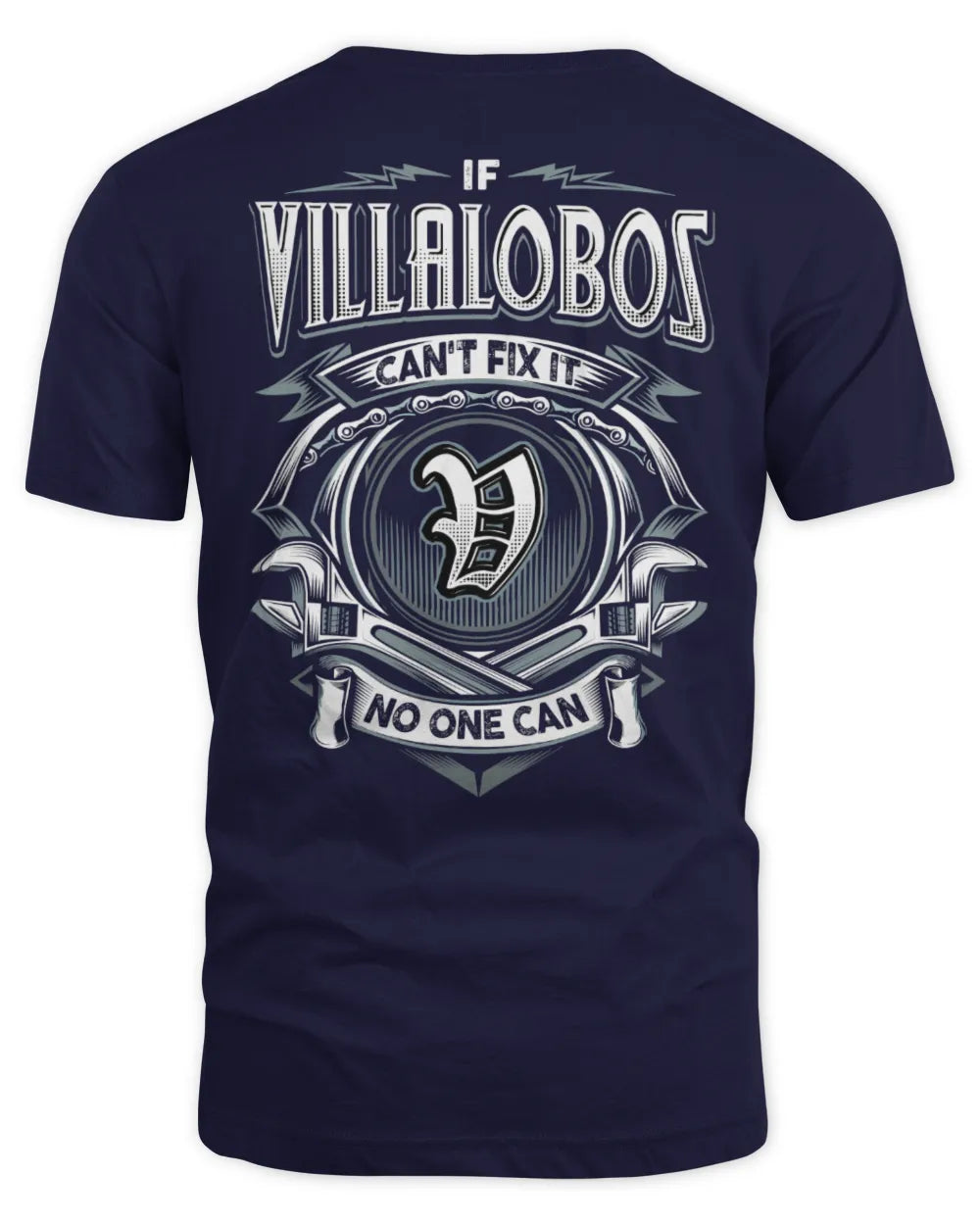 VILLALOBOS AP81-K4-626 - Personalized Ahmed Quote Apparel “If Ahmed Can't Fix It, No One Can” - Unisex Standard T-Shirt - Navy