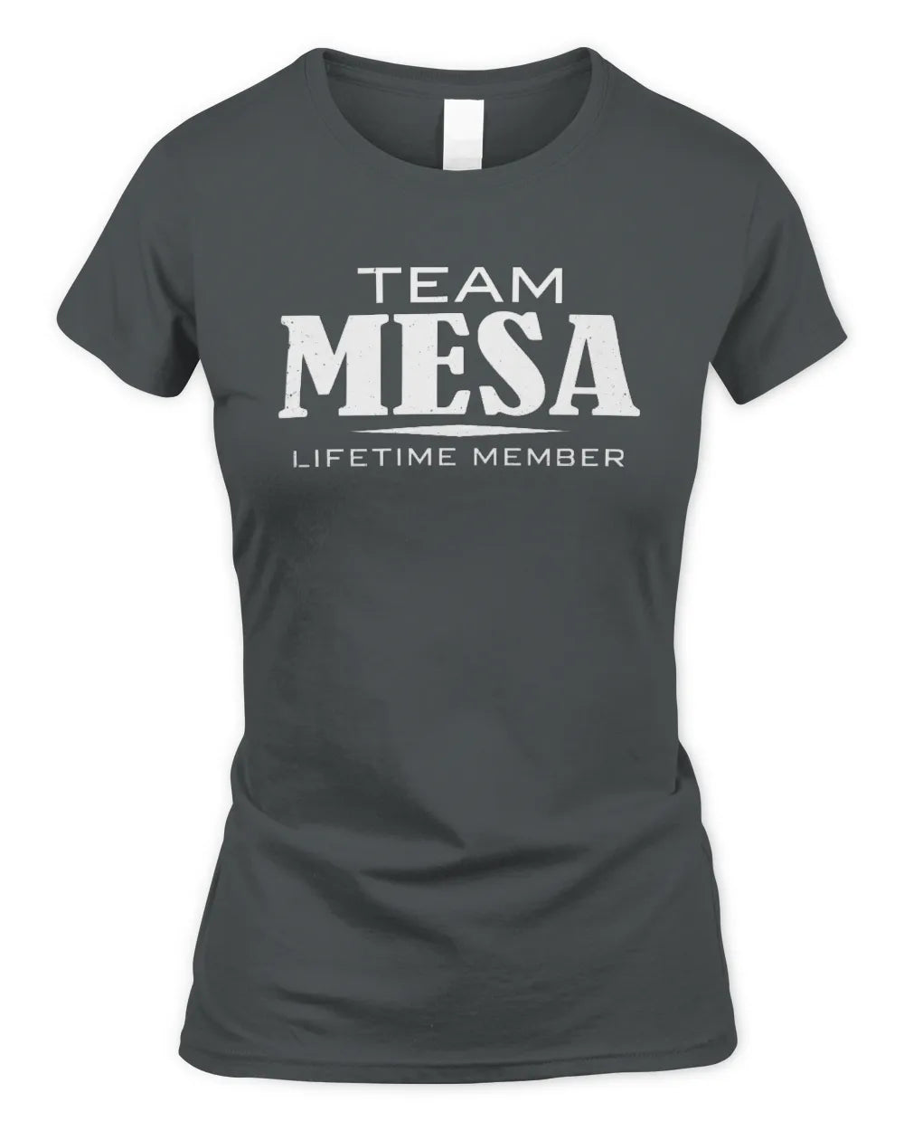 MESA BL62-K4-128 - Personalized “Team NAME Lifetime Member” - Women's Standard T-Shirt - Charcoal