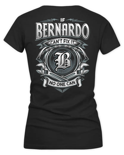 BERNARDO AP81-K4-626 - Personalized Ahmed Quote Apparel “If Ahmed Can't Fix It, No One Can” - Women's V-Neck T-Shirt - Black