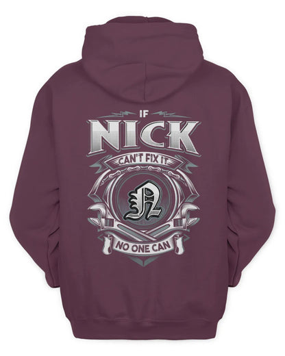 NICK AP81-K4-626 - Personalized Ahmed Quote Apparel “If Ahmed Can't Fix It, No One Can” - Unisex Hoodie - Maroon