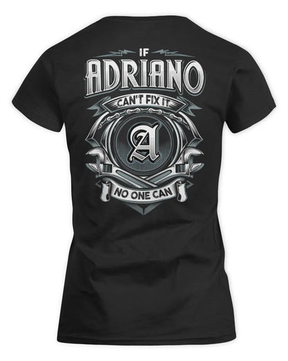 ADRIANO AP81-K4-626 - Personalized Ahmed Quote Apparel “If Ahmed Can't Fix It, No One Can” - Women's Standard T-Shirt - Black