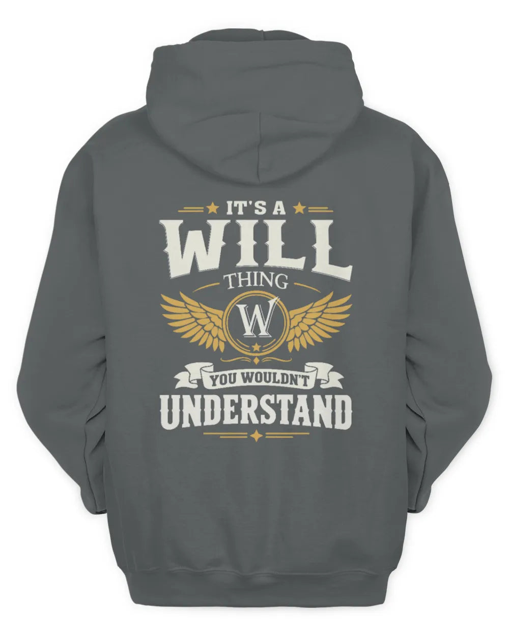 WILL KT06-M008 It’s a [NAME] Thing – You Wouldn’t Understand | Personalized Vintage T-Shirt - Unisex Hoodie - Charcoal