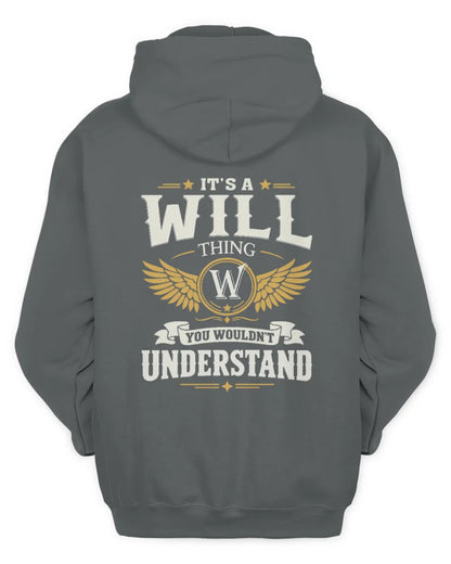 WILL KT06-M008 It’s a [NAME] Thing – You Wouldn’t Understand | Personalized Vintage T-Shirt - Unisex Hoodie - Charcoal