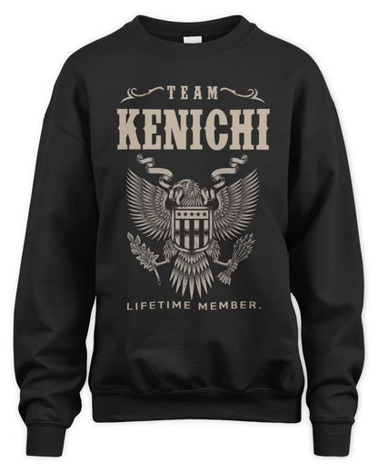 KENICHI TP06-K82 – Personalized Classic Style Apparel “Team NAME Lifetime Member” - Unisex Sweatshirt - Black