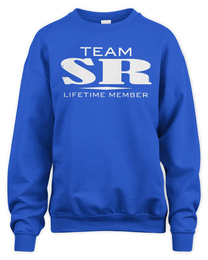 SR BL62-K4-128 - Personalized “Team NAME Lifetime Member” - Unisex Sweatshirt - Royal