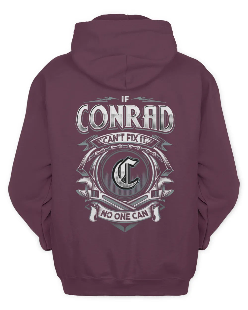 CONRAD AP81-K4-626 - Personalized Ahmed Quote Apparel “If Ahmed Can't Fix It, No One Can” - Unisex Hoodie - Maroon