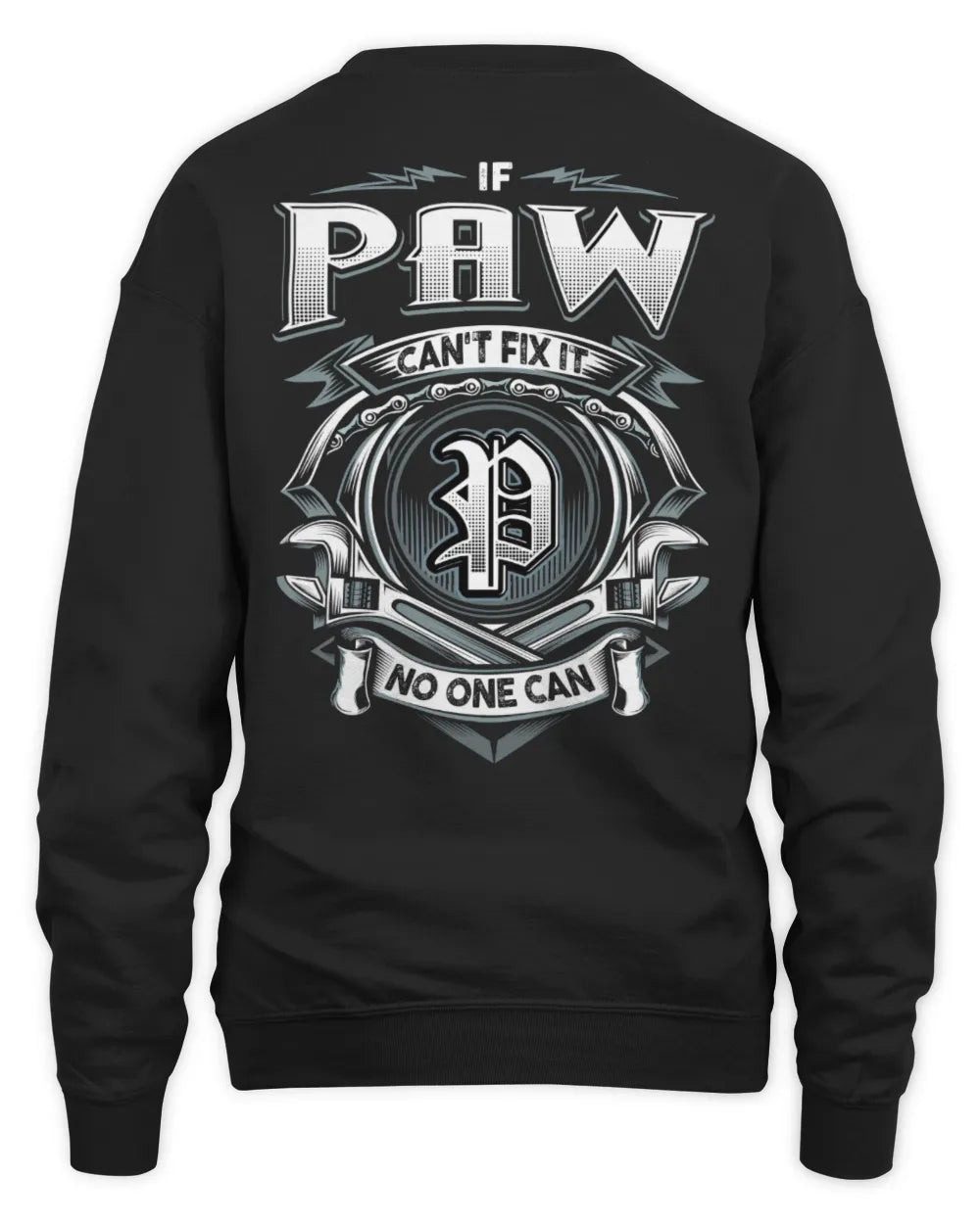 PAW AP81-K4-626 - Personalized Ahmed Quote Apparel “If Ahmed Can't Fix It, No One Can” - Unisex Sweatshirt - Black