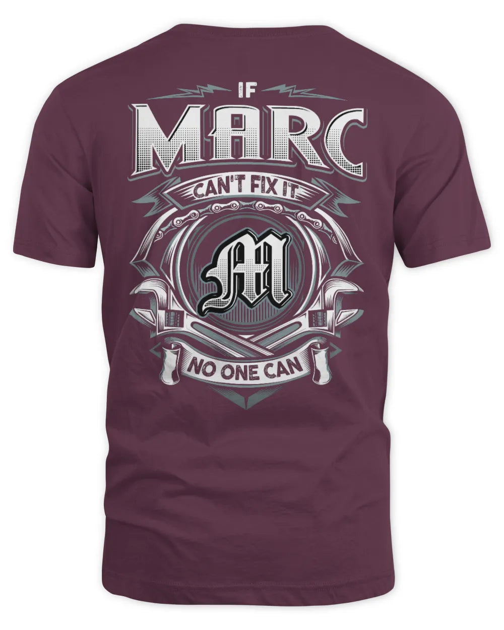 MARC AP81-K4-626 - Personalized Ahmed Quote Apparel “If Ahmed Can't Fix It, No One Can” - Unisex Standard T-Shirt - Maroon