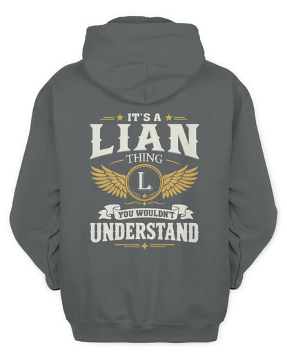 LIAN KT06-M008 It’s a [NAME] Thing – You Wouldn’t Understand | Personalized Vintage T-Shirt - Unisex Hoodie - Charcoal