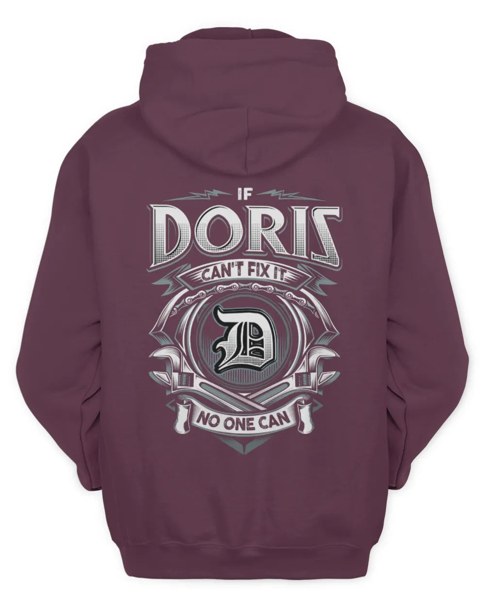 DORIS AP81-K4-626 - Personalized Ahmed Quote Apparel “If Ahmed Can't Fix It, No One Can” - Unisex Hoodie - Maroon