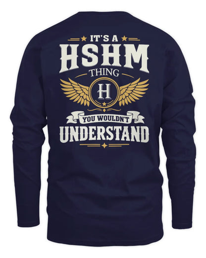 HSHM KT06-M008 It’s a [NAME] Thing – You Wouldn’t Understand | Personalized Vintage T-Shirt - Men's Long Sleeved T-Shirt - Navy