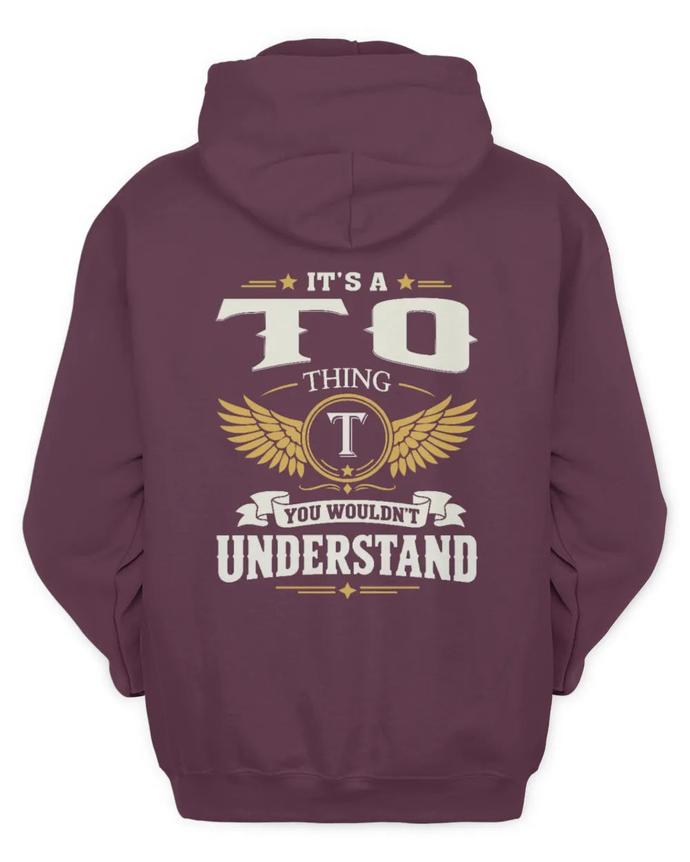 TO KT06-M008 It’s a [NAME] Thing – You Wouldn’t Understand | Personalized Vintage T-Shirt - Unisex Hoodie - Maroon