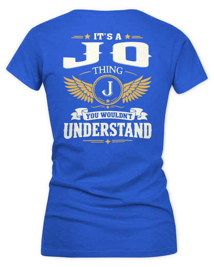JO KT06-M008 It’s a [NAME] Thing – You Wouldn’t Understand | Personalized Vintage T-Shirt - Women's V-Neck T-Shirt - Royal