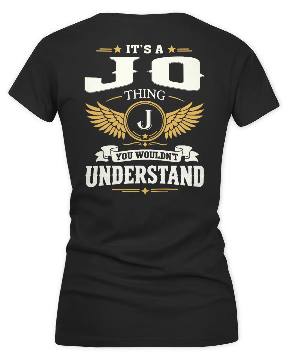 JO KT06-M008 It’s a [NAME] Thing – You Wouldn’t Understand | Personalized Vintage T-Shirt - Women's V-Neck T-Shirt - Black