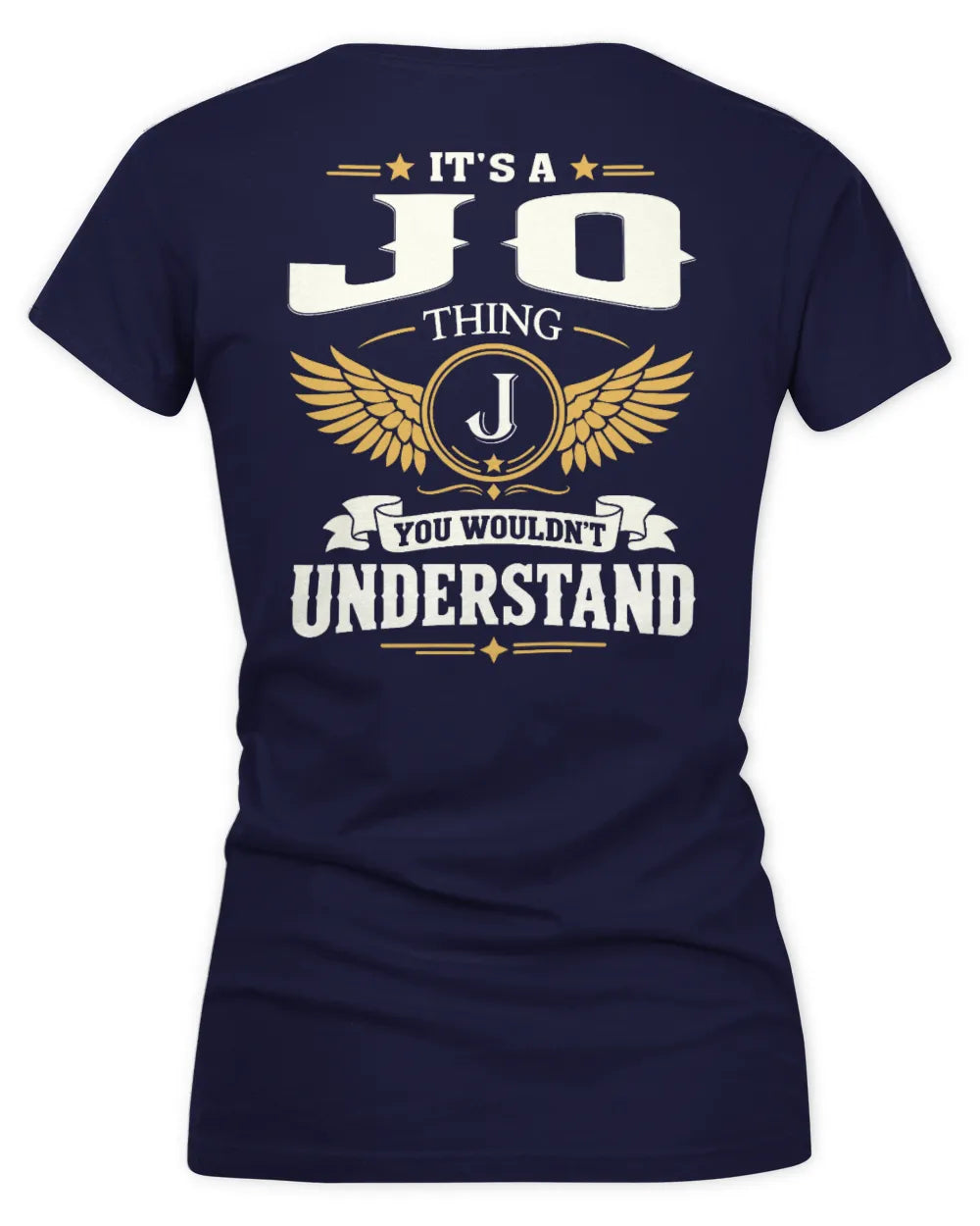 JO KT06-M008 It’s a [NAME] Thing – You Wouldn’t Understand | Personalized Vintage T-Shirt - Women's V-Neck T-Shirt - Navy