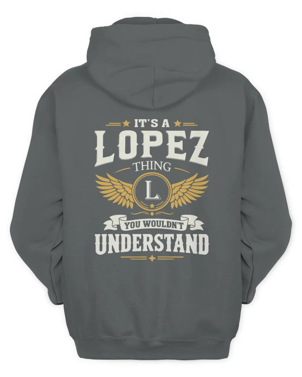 LOPEZ KT06-M008 It’s a [NAME] Thing – You Wouldn’t Understand | Personalized Vintage T-Shirt - Unisex Hoodie - Charcoal