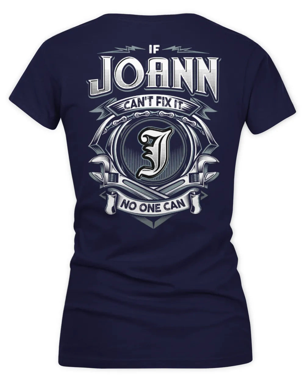 JOANN AP81-K4-626 - Personalized Ahmed Quote Apparel “If Ahmed Can't Fix It, No One Can” - Women's V-Neck T-Shirt - Navy