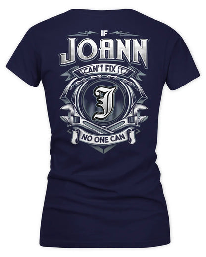 JOANN AP81-K4-626 - Personalized Ahmed Quote Apparel “If Ahmed Can't Fix It, No One Can” - Women's V-Neck T-Shirt - Navy