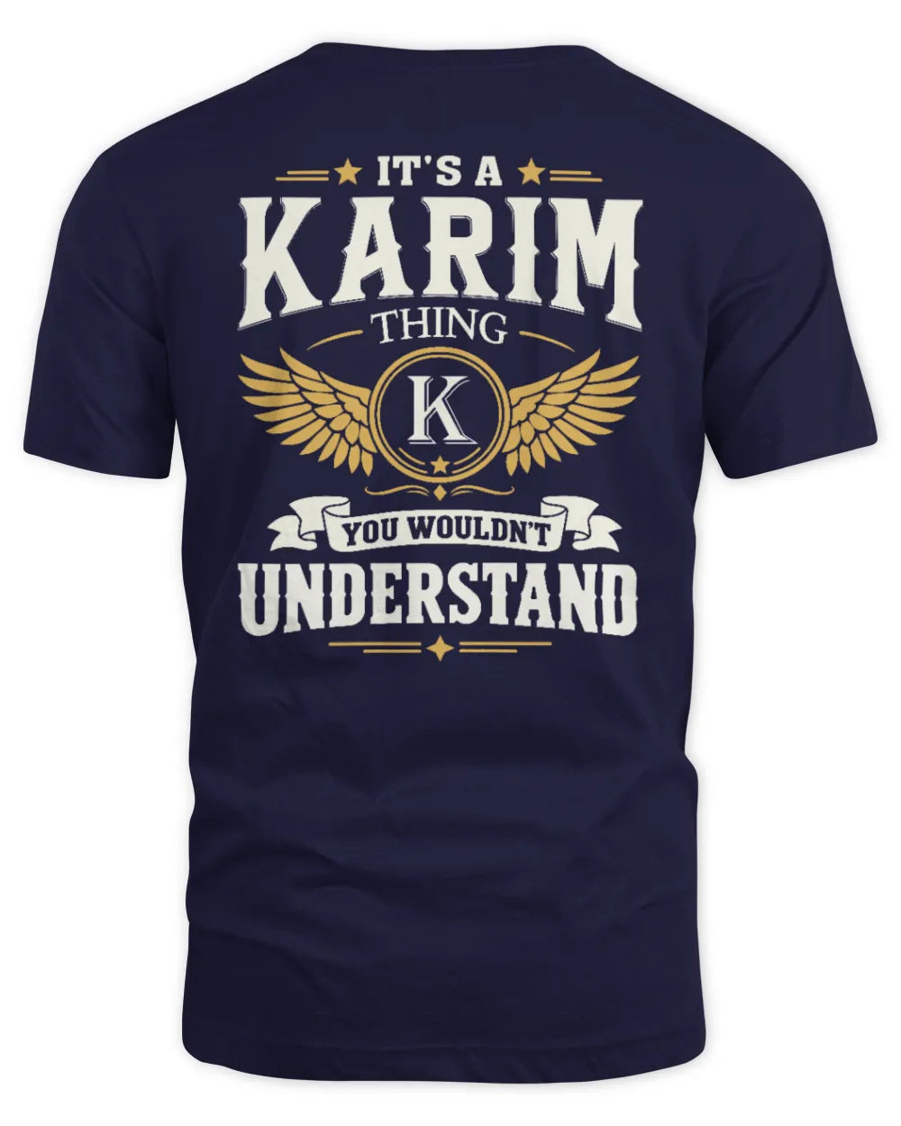 KARIM KT06-M008 It’s a [NAME] Thing – You Wouldn’t Understand | Personalized Vintage T-Shirt - Unisex Standard T-Shirt - Navy