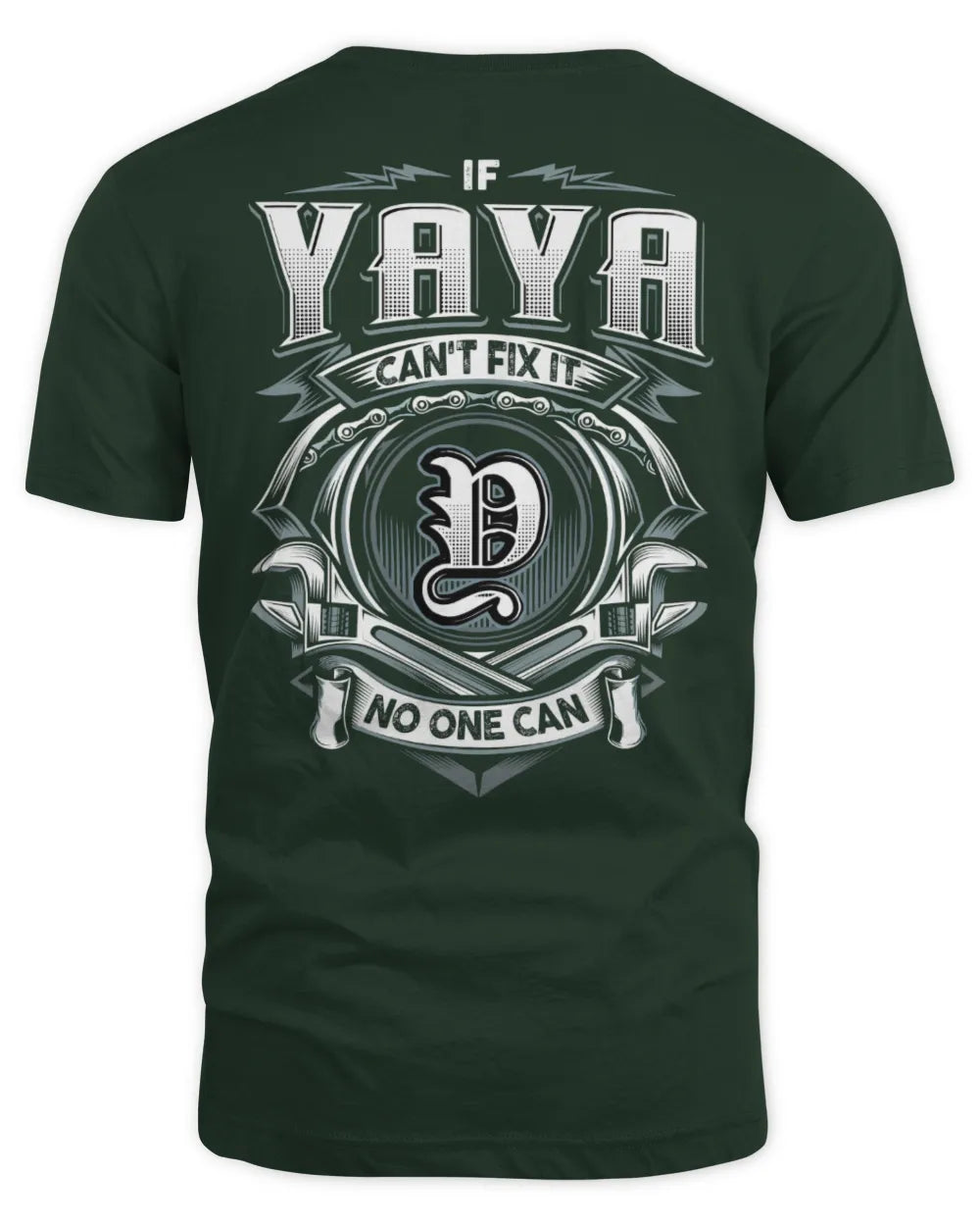 YAYA AP81-K4-626 - Personalized Ahmed Quote Apparel “If Ahmed Can't Fix It, No One Can” - Unisex Standard T-Shirt - Forest Green