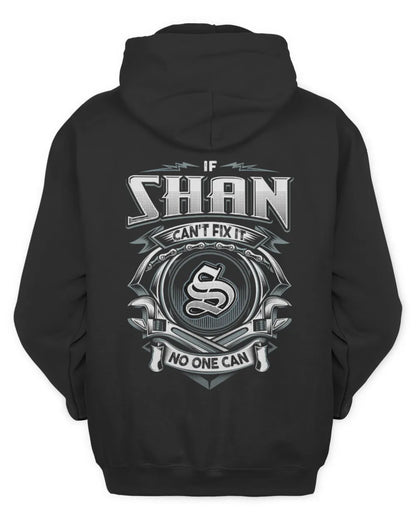 SHAN AP81-K4-626 - Personalized Ahmed Quote Apparel “If Ahmed Can't Fix It, No One Can” - Unisex Hoodie - Black