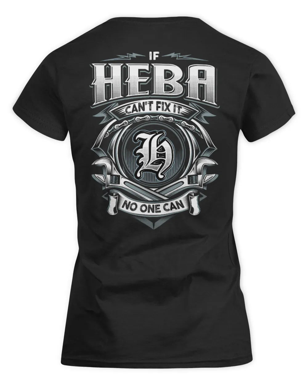 HEBA AP81-K4-626 - Personalized Ahmed Quote Apparel “If Ahmed Can't Fix It, No One Can” - Women's Standard T-Shirt - Black