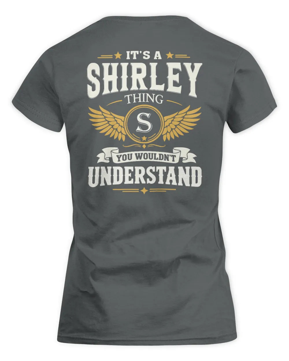 SHIRLEY KT06-M008 It’s a [NAME] Thing – You Wouldn’t Understand | Personalized Vintage T-Shirt - Women's Standard T-Shirt - Charcoal