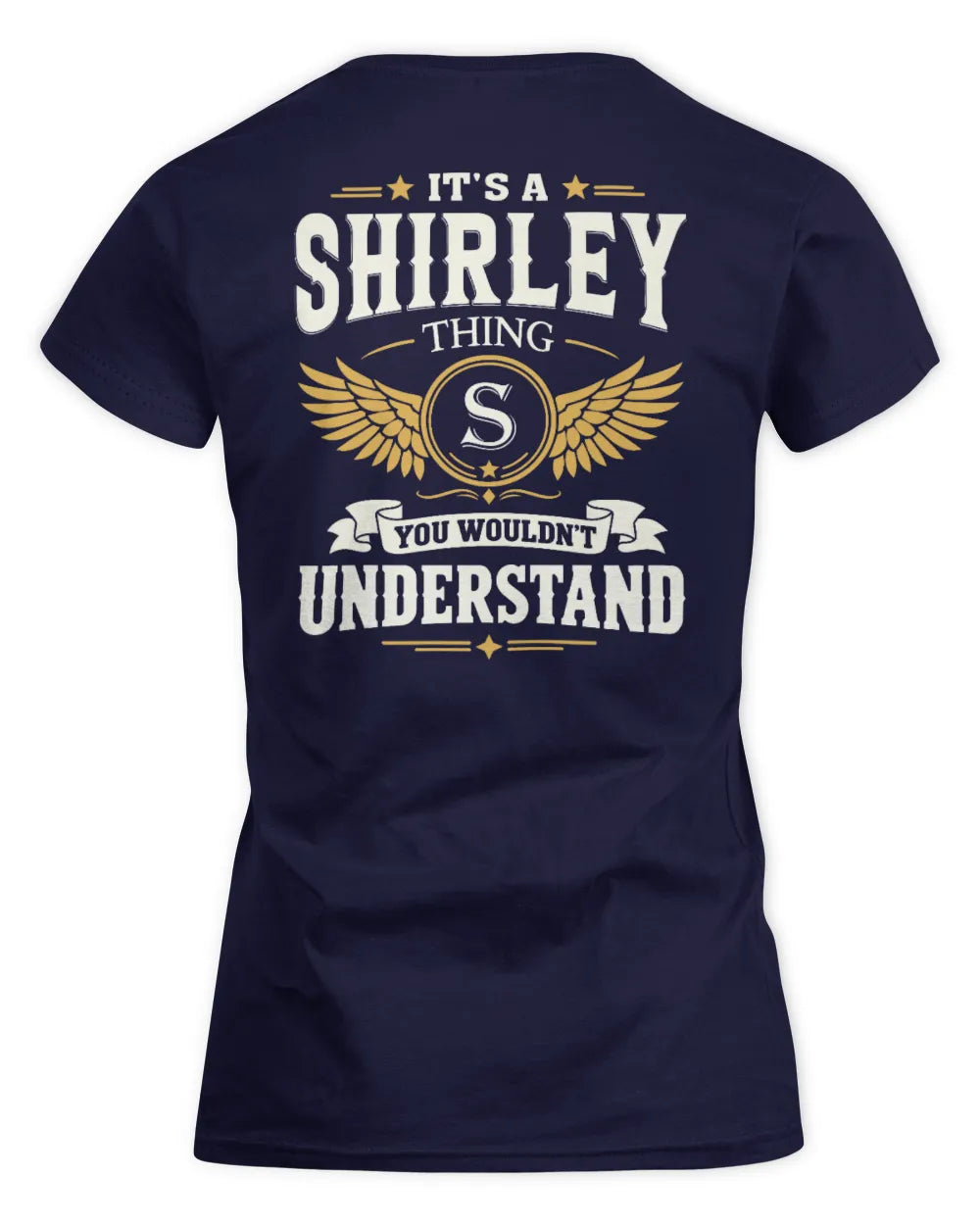 SHIRLEY KT06-M008 It’s a [NAME] Thing – You Wouldn’t Understand | Personalized Vintage T-Shirt - Women's Standard T-Shirt - Navy