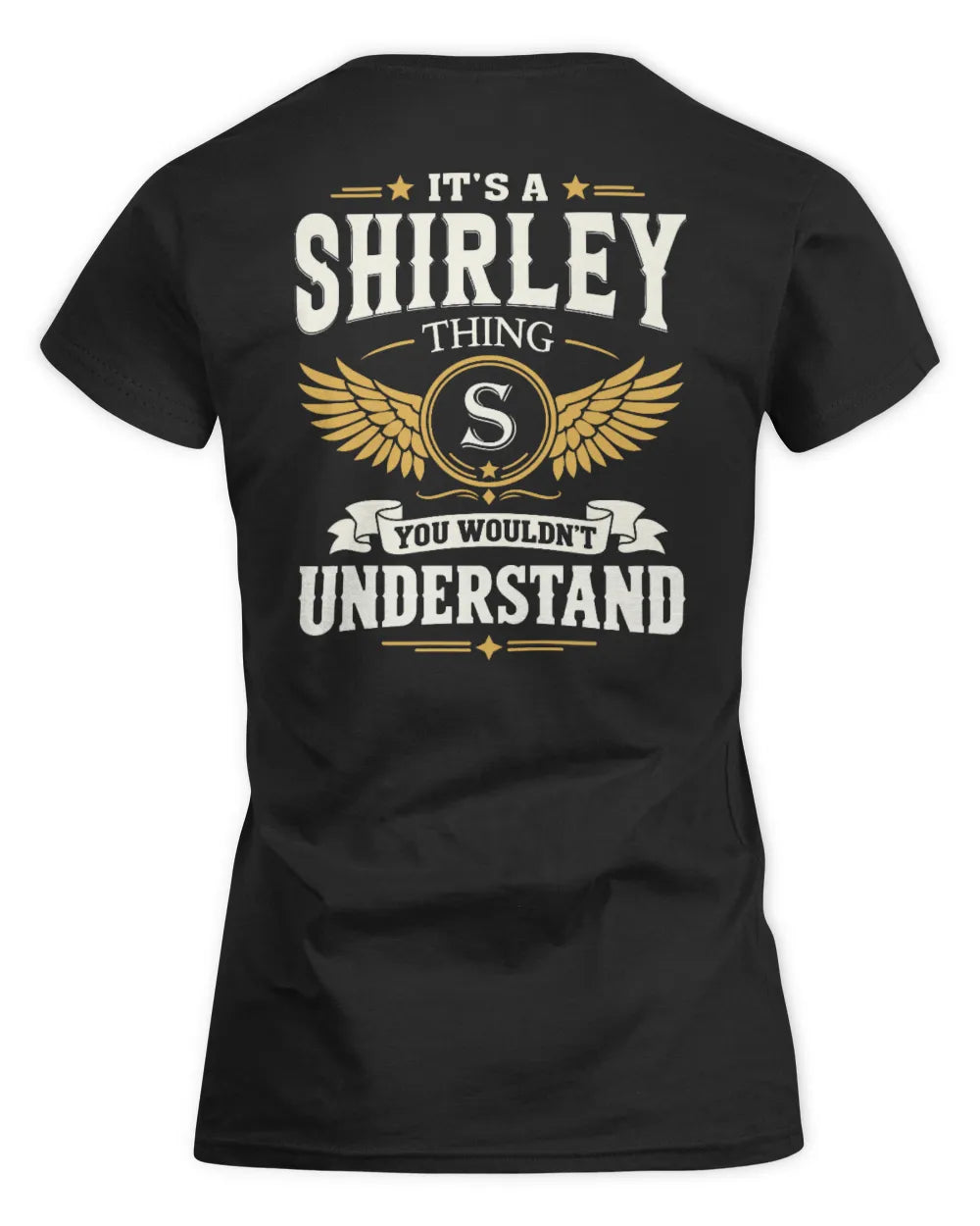 SHIRLEY KT06-M008 It’s a [NAME] Thing – You Wouldn’t Understand | Personalized Vintage T-Shirt - Women's Standard T-Shirt - Black