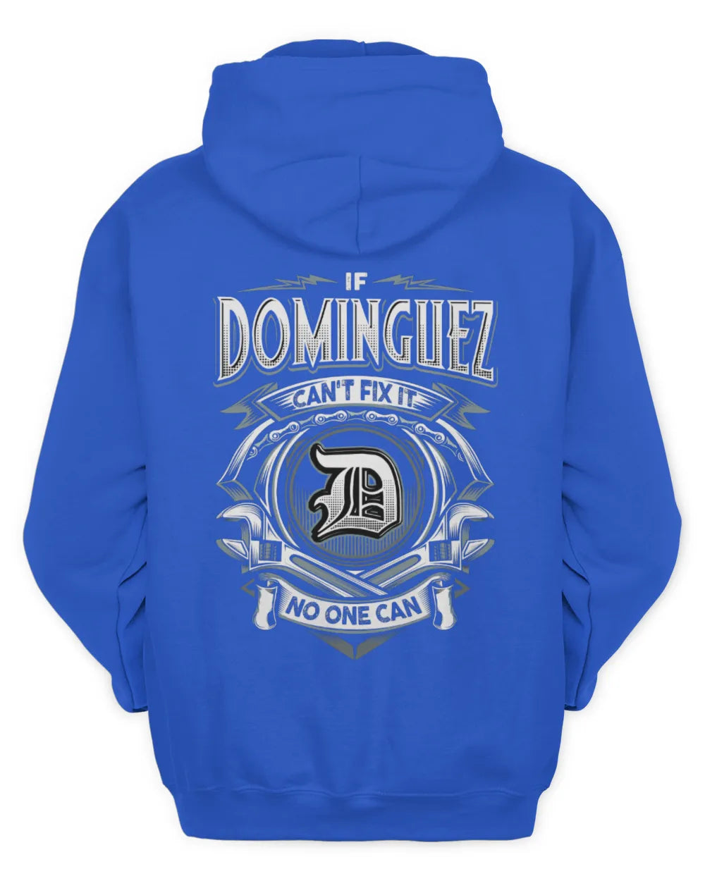DOMINGUEZ AP81-K4-626 - Personalized Ahmed Quote Apparel “If Ahmed Can't Fix It, No One Can” - Unisex Hoodie - Royal