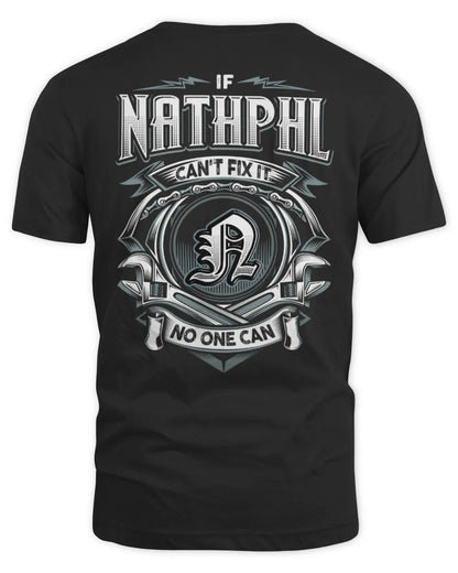 NATHPHL AP81-K4-626 - Personalized Ahmed Quote Apparel “If Ahmed Can't Fix It, No One Can” - Unisex Standard T-Shirt - Black