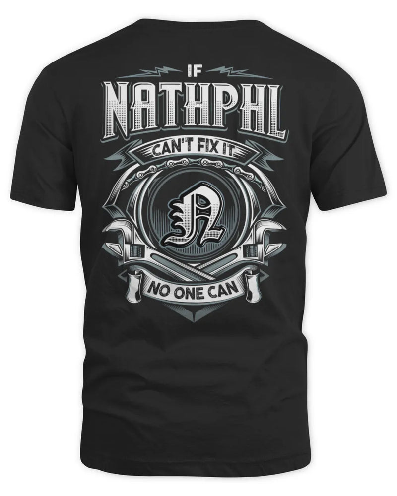 NATHPHL AP81-K4-626 - Personalized Ahmed Quote Apparel “If Ahmed Can't Fix It, No One Can” - Unisex Standard T-Shirt - Black